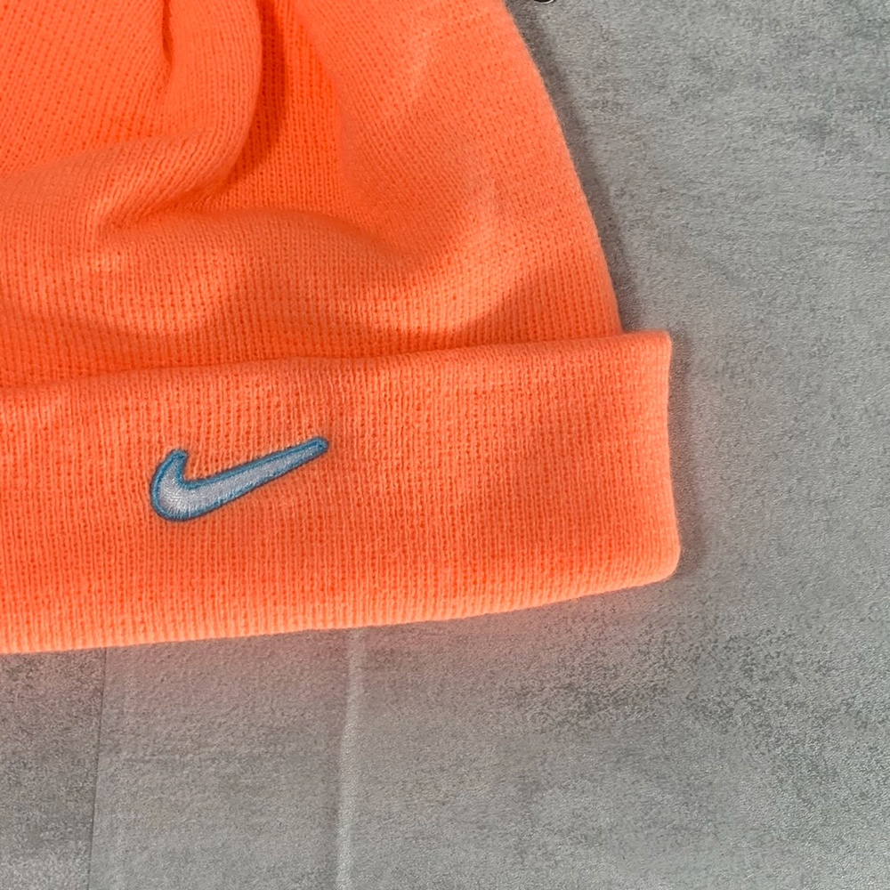 Nike Orange Peach Little Girls Knit Embroidered Lo - Picture 5 of 7